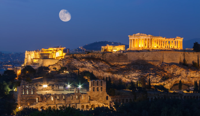 Acropolis Night Original -greecetours