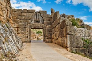 The,Road,To,Lion,Gate,(1.240,B.c.),Mycenae,,Greece