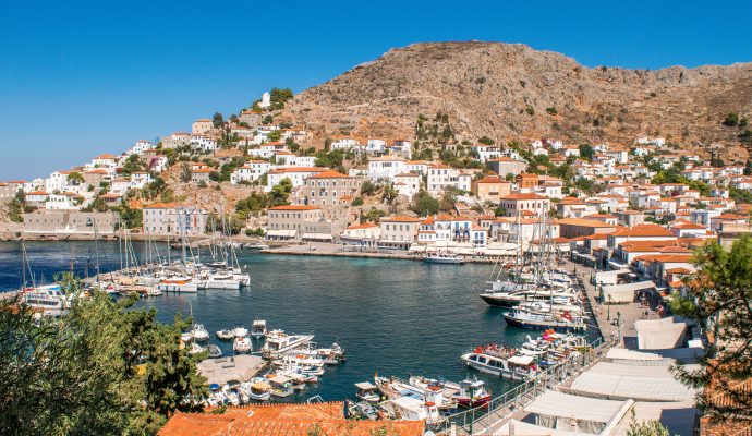 Harbour,Of,Hydra,Town,,Greece