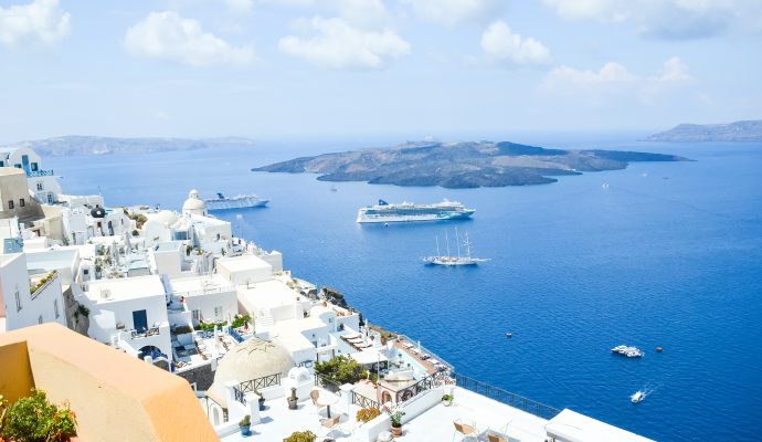 Beautiful,View,Of,The,Sea,From,The,Mountains,Of,Santorini